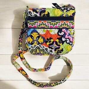 Vera Bradley Women's Rio Retired Print Colorful Floral Crossbody Bag Purse